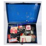 Metal Box with Screws and Bolts