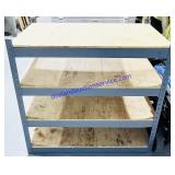Metal & Pressboard Squat Shelving (18x36x36')