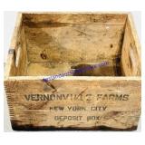 Vernonville Farms Wooden Shipping Crate