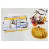 Boston Harbor Bar Faucet & Glass Fall Decorations