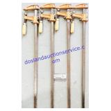 Set of 4 Steel Bar Clamps