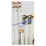 5 Mixed Steel Bar Clamps