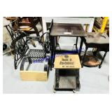 Singer Pedal Stand, 2 Small Tables, Automotive