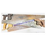 3 Antique Wooden Handle Saws