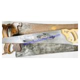 3 Antique Wooden Handle Saws