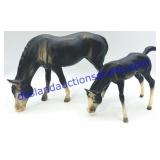 Breyer Traditional Black Grazing Mare & Foal