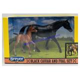 Breyer Traditional Black Caviar & Foal