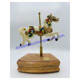 Musical Porcelain Carousel Horse
