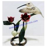Weighted Rocking Hummingbird Metal Decoration