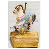 American Carousel Porcelain Musical Figurine