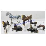 Metal and Bronze Horse Sculptures