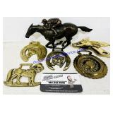 6 Mixed Metal Horse Decorations