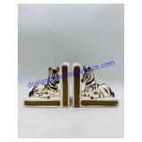 Lefton Zebra Ceramic Book Ends