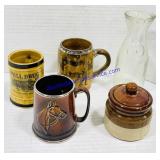 Glass Coffee Cups & Carafe