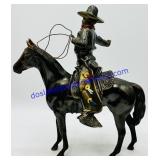Bronze Model Horse & Cowboy Figures