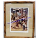 Framed Ice Cream Man Print By Jim Daly. 16ï¿½x19ï¿½