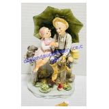 Grandfather Fishing Ceramic Figurine (damaged)