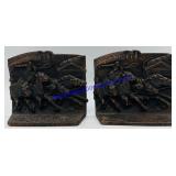 Vintage Cast Iron Book Ends