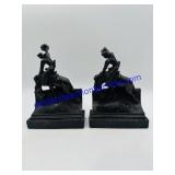Vintage Paul Herzel Bucking Horse Book Ends