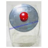 Tilted Glass General Store Candy Jar with Lid