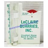 LeClaire Quarries Inc. Rain Gauge