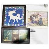3 Mixed Wall Artworks