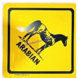 "Arabian" 12x12" Yellow Diamond Metal Sign