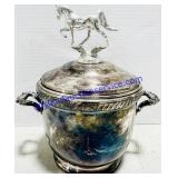 Silver Plate Horse Top Ice Bucket (Chip)