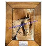 Bronze Horse Bust Wall Decoration