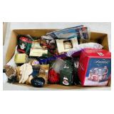 Box Of Miscellaneous Christmas Decorations