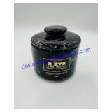 Black Ceramic Marble Lidded Jar