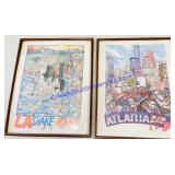 (2) John Holliday Framed Prints 25 x 20' (no