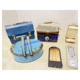 (3) Metal Lunch Boxes, Matches Box and