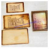 Wooden Trays and Wall Hanging