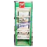 7UP Metal 5 Shelf Storage Unit 85x19x30'