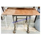 Metal Stand Rolling Workshop Table 19x35x27'