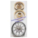 (3) Steel Wire Spoke Wheels 22'