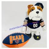 Chicago Bears Toy Hound Dog and Rubber Football