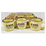6 Iowa Mutual Ceramic Coffee Mugs