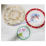 (7) Decorative Glass Plates