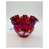Glass Ruffled Bowl