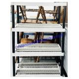 Grey Plastic 4 Shelf Unit 18x35x54'