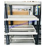 Grey Plastic 4 Shelf Unit 18x35x54'