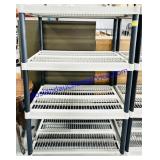 Grey Plastic 4 Shelf Unit 18x35x54'