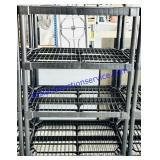 Black Plastic 4 Shelf Unit 36x54x18'