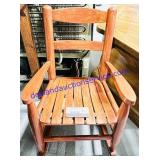 Small Children's Painted Wooden Rocking Chair