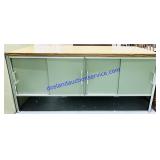 Vinyl Top Metal Sliding Door Workbench 17x62x29'