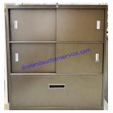 Metal Sliding Door Filing Cabinet 18x36x41'