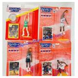 4 Starting Lineup Basketball Figures