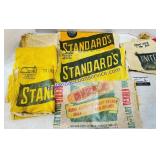 Lot of  7 Cloth Feed Sacks